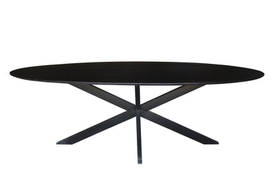 Eettafel Oslo Zwart Ovaal 240 cm by Livingfurn