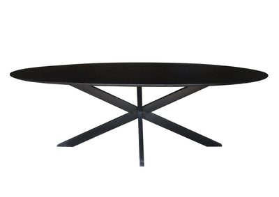 Eettafel Oslo Zwart Ovaal 240 cm by Livingfurn