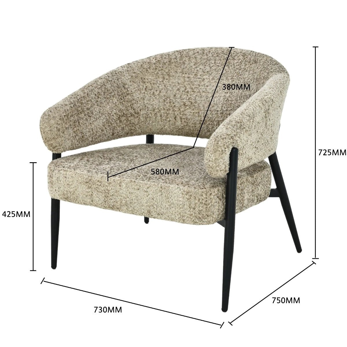 Fauteuil Dilan Venga Lever by Livingfurn