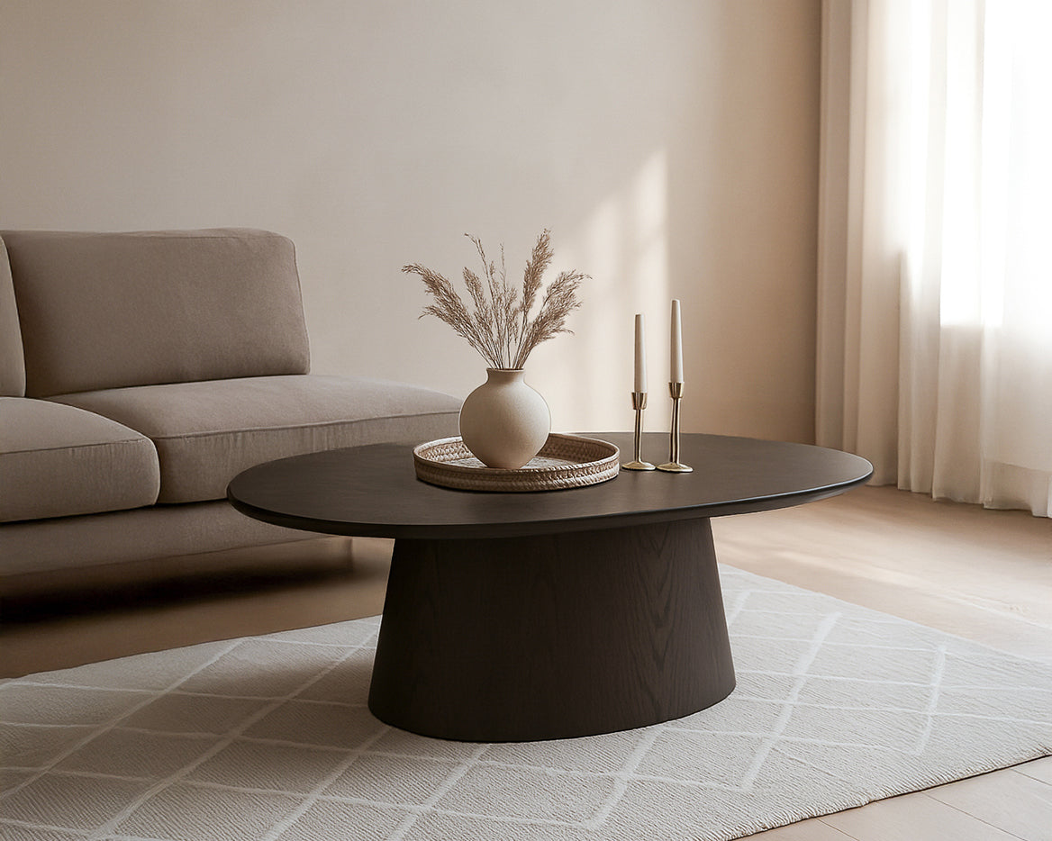 Salontafel Tobago Espresso Ovaal 120cm - depauwwonen