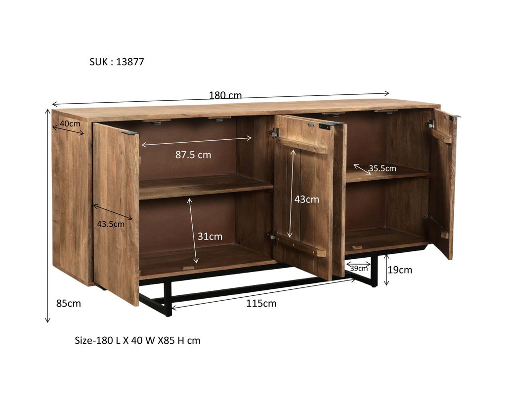 Dressoir Valdez 180cm - depauwwonen