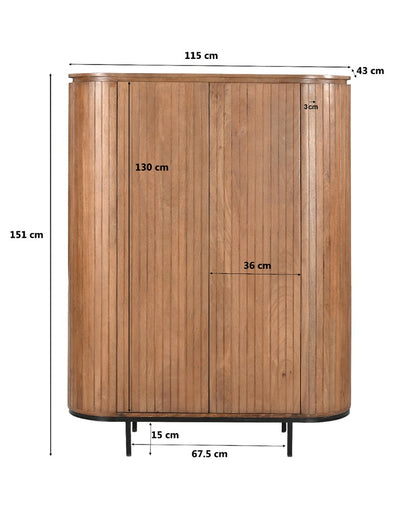 Noor Kast Natural 150cm - depauwwonen