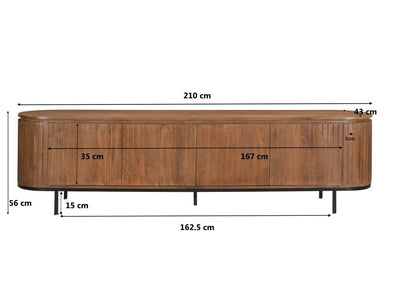 TV-meubel Noor Natural 210cm by Livingfurn
