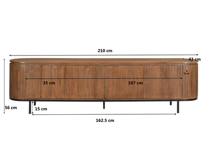TV-meubel Noor Natural 210cm - depauwwonen