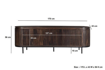 TV meubel Noor Walnut 170cm by Livingfurn