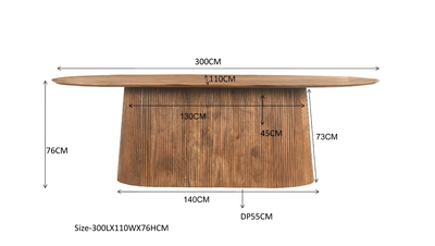 Eettafel Salvator 300cm by Livingfurn