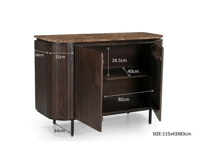 Dressoir Noor Emperador 115cm by Livingfurn