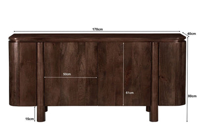Dressoir Salano Bruin 170 cm by Livingfurn