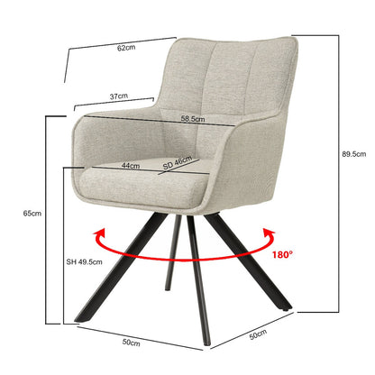 Eetkamerstoel Tori Zand  (set van 2) - depauwwonen