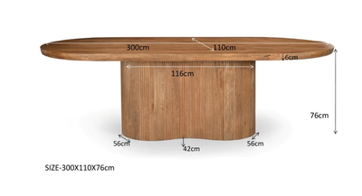Eettafel Sevilla 300cm by Livingfurn