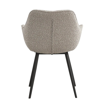 Eetkamerstoel Luca Boucle Beige (set van 2) by Livingfurn