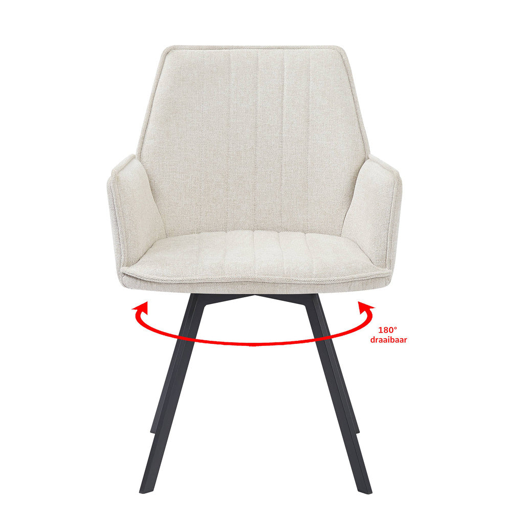 Eetkamerstoel Louise Beige - depauwwonen