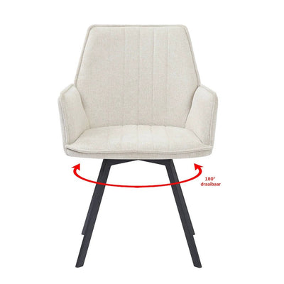 Eetkamerstoel Louise Beige by Livingfurn