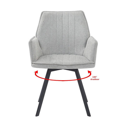 Eetkamerstoel Louise Grey by Livingfurn