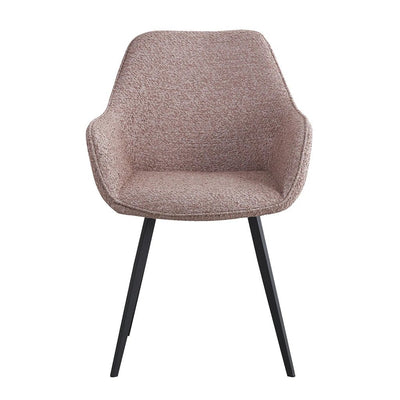 Eetkamerstoel Luca Boucle Vintage Pink (set van 2) by Livingfurn