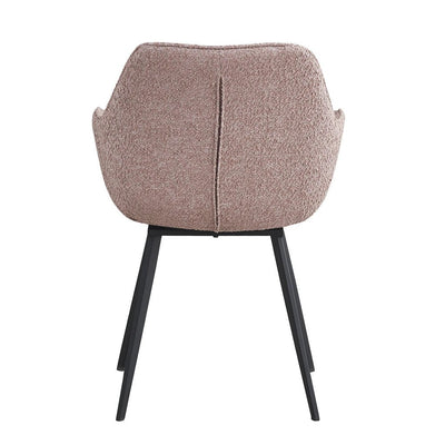 Eetkamerstoel Luca Boucle Vintage Pink (set van 2) by Livingfurn