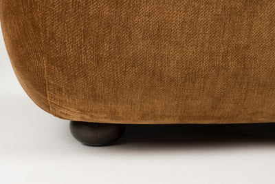 Fauteuil Wyatt Velours Cognac by Dutchbone
