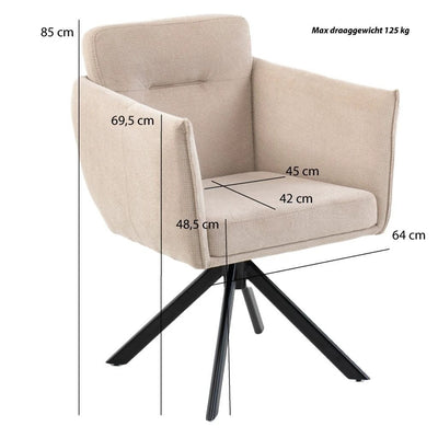 Eetkamerstoel Amsterdam | op maat vanaf €299 by Moods Collection