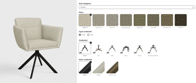 Eetkamerstoel Amsterdam | op maat vanaf €299 by Moods Collection