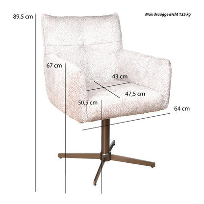 Eetkamerstoel Milano Draai | Be Lovely Nature - depauwwonen