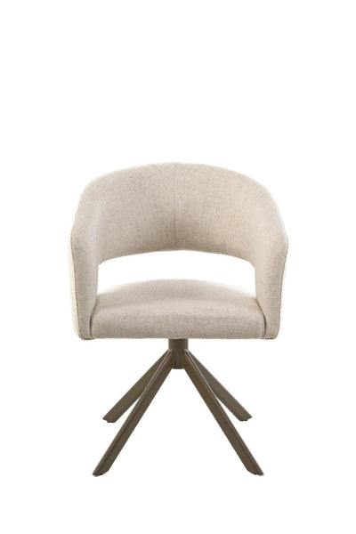 Eetkamerstoel Tokyo 360 Draai | Tyler Cream by Moods Collection