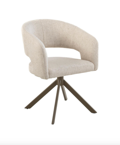 Eetkamerstoel Tokyo 360 Draai | Tyler Cream - depauwwonen
