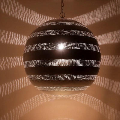 Hanglamp Aicha bol wit ø55cm by Orientaals