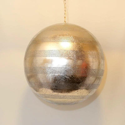 Hanglamp Aicha bol zilver ø55cm by Orientaals