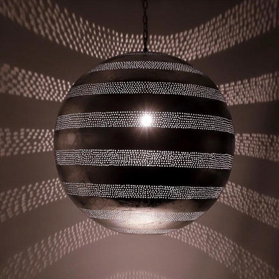 Hanglamp Aicha bol zilver ø55cm by Orientaals