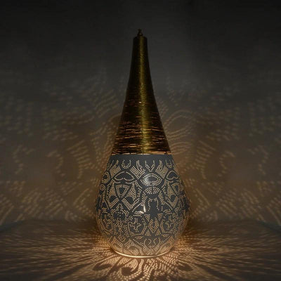 Vloerlamp Alisha wit/goud XL by Orientaals