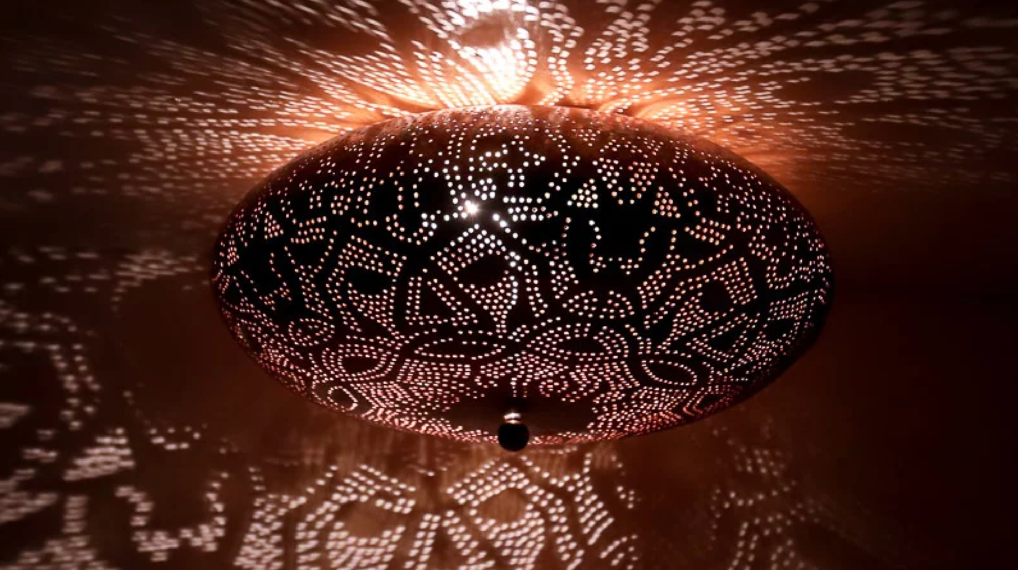 Plafondlamp Ameera Vintage Koper in 3 maten - depauwwonen