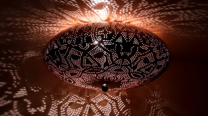 Plafondlamp Ameera Vintage Koper in 3 maten - depauwwonen