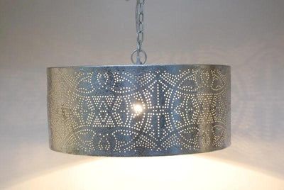 Hanglamp Ameera cilinder zilver by Orientaals
