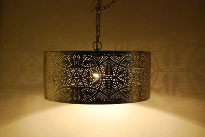 Hanglamp Ameera cilinder zilver by Orientaals