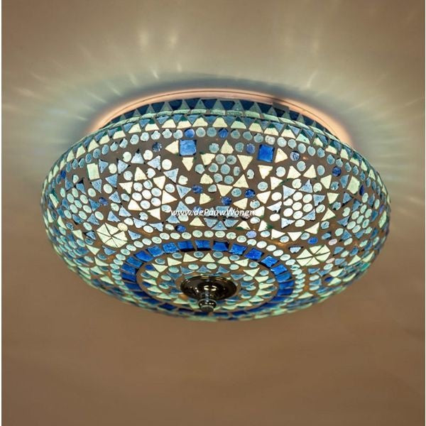 Plafonniere Cantara blauw in 3 maten - depauwwonen