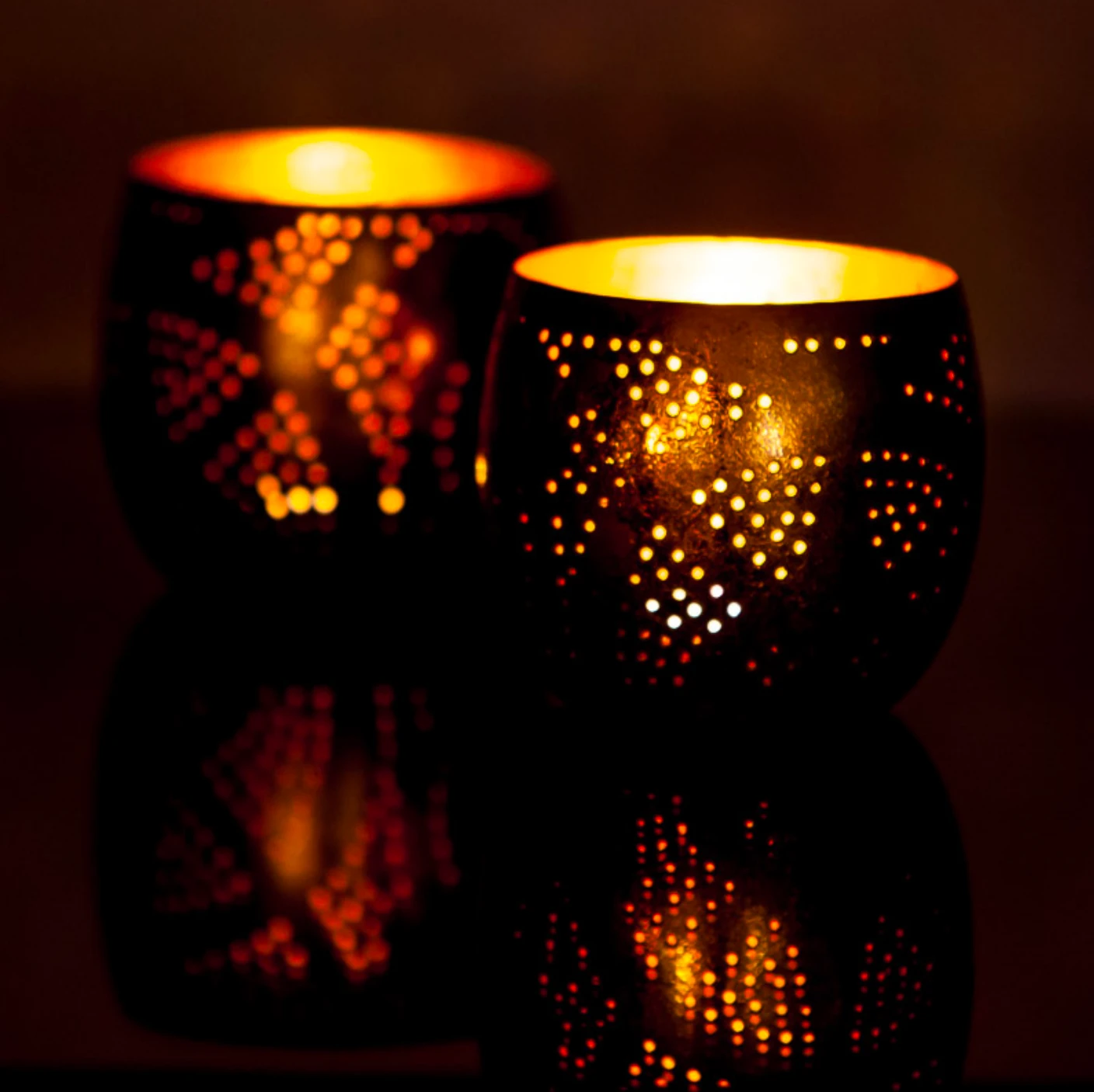 oosterse waxinehouder bol - filigrain stijl goud by Orientaals