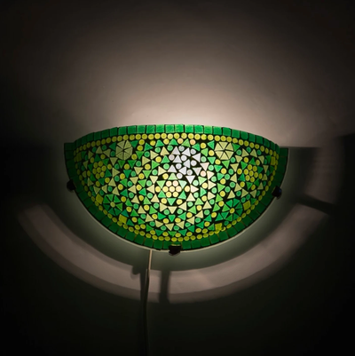 Wandlamp Cantara groen by Orientaals