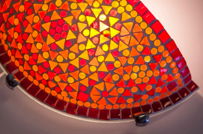 Wandlamp Cantara rood-oranje by Orientaals