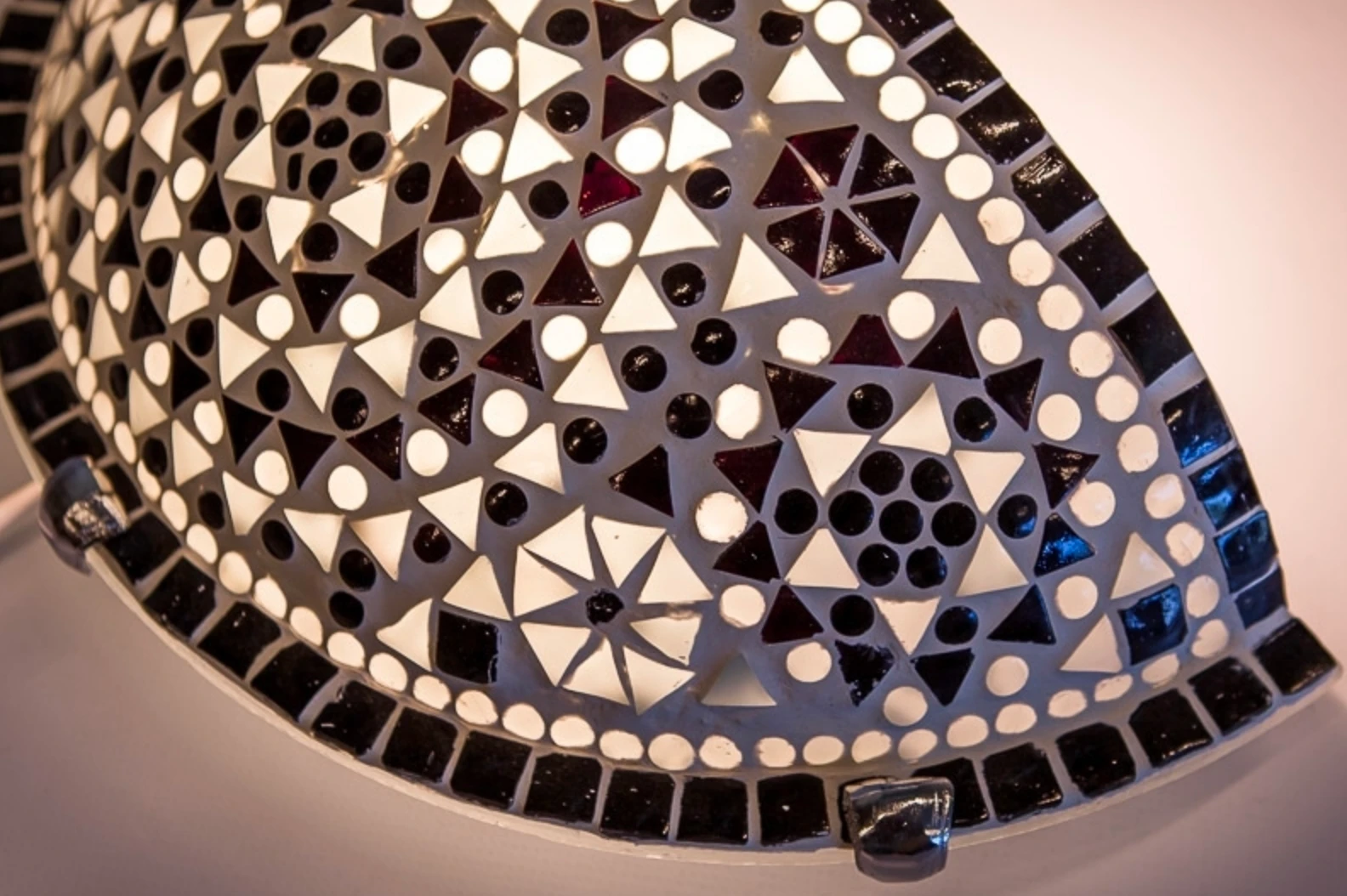 Wandlamp Cantara zwart-wit by Orientaals