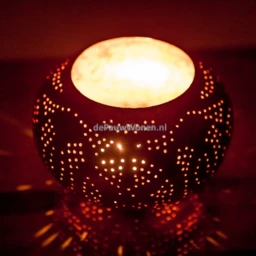 oosterse waxinehouder filigrain - ufo koperkleurig by Orientaals