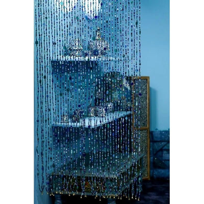 Gordijn Aneesha blue 90 x 200cm by Orientaals