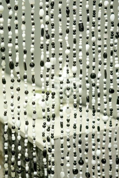 Gordijn Aneesha zwart/wit 90 x 200cm by Orientaals