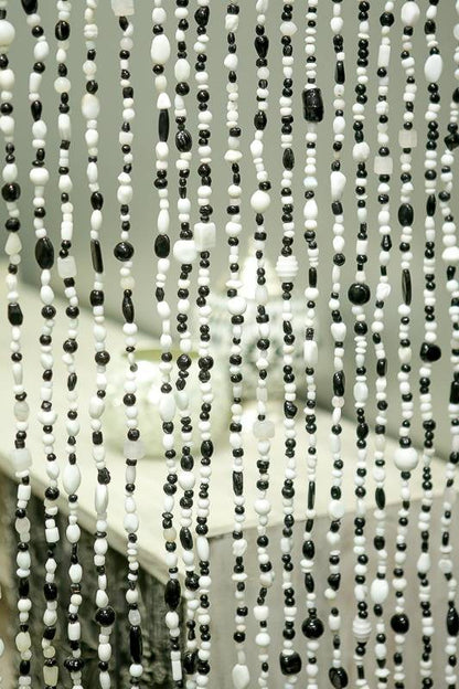 Gordijn Aneesha zwart/wit 90 x 200cm - depauwwonen