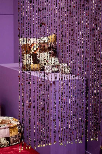 Gordijn Aneesha paars 90 x 200cm by Orientaals