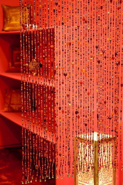 Gordijn Aneesha rood/oranje 90 x 200cm by Orientaals