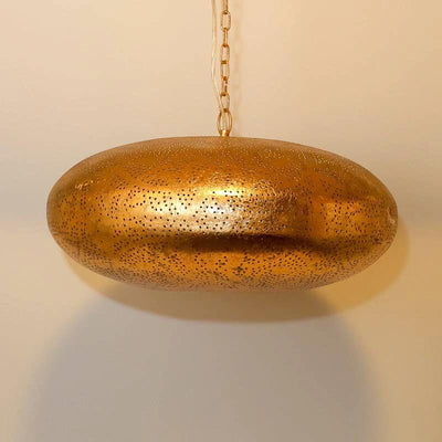 Hanglamp Ameera goud elipse by Orientaals