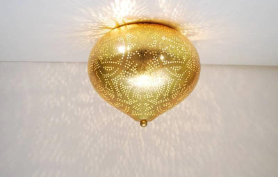 Plafondlamp Ameera goud union by Orientaals