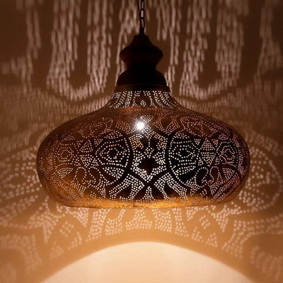 Hanglamp Ameera goud wood 53 cm by Orientaals