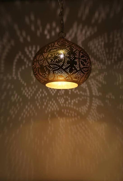 Hanglamp Ameera Union koper in 2 maten by Orientaals