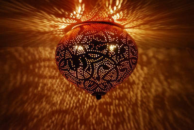 Plafondlamp Ameera koper union by Orientaals